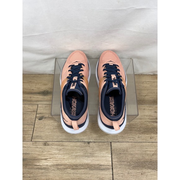 Hoka Clifton Edge Running Shoes Lightweight‎ Cushioned Peach Blue Size - Picture 5 of 10